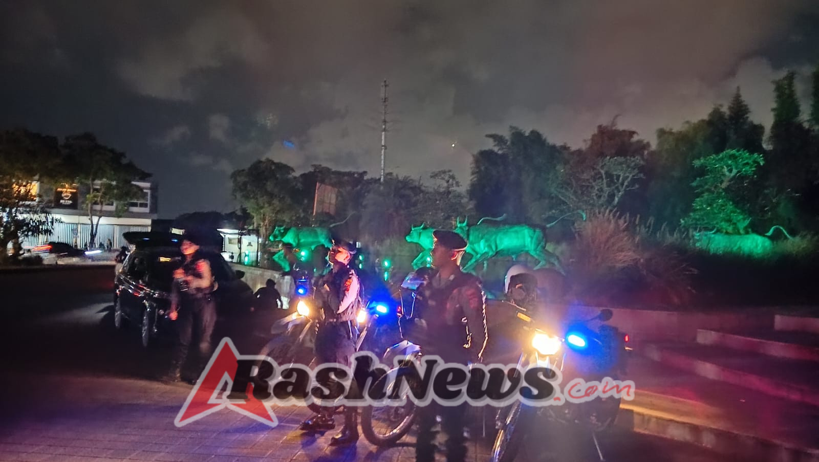 Blue Light Patrol Hadirkan Rasa Aman, Sat Samapta Kunjungi Puspem Badung
