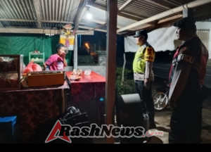 Polsek Petang Sisir Lokasi Usaha Lewat Patroli Malam