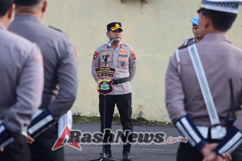 Wakapolres Karangasem Tekankan Kesiapan Personel Jelang Kunker Kapolda Bali