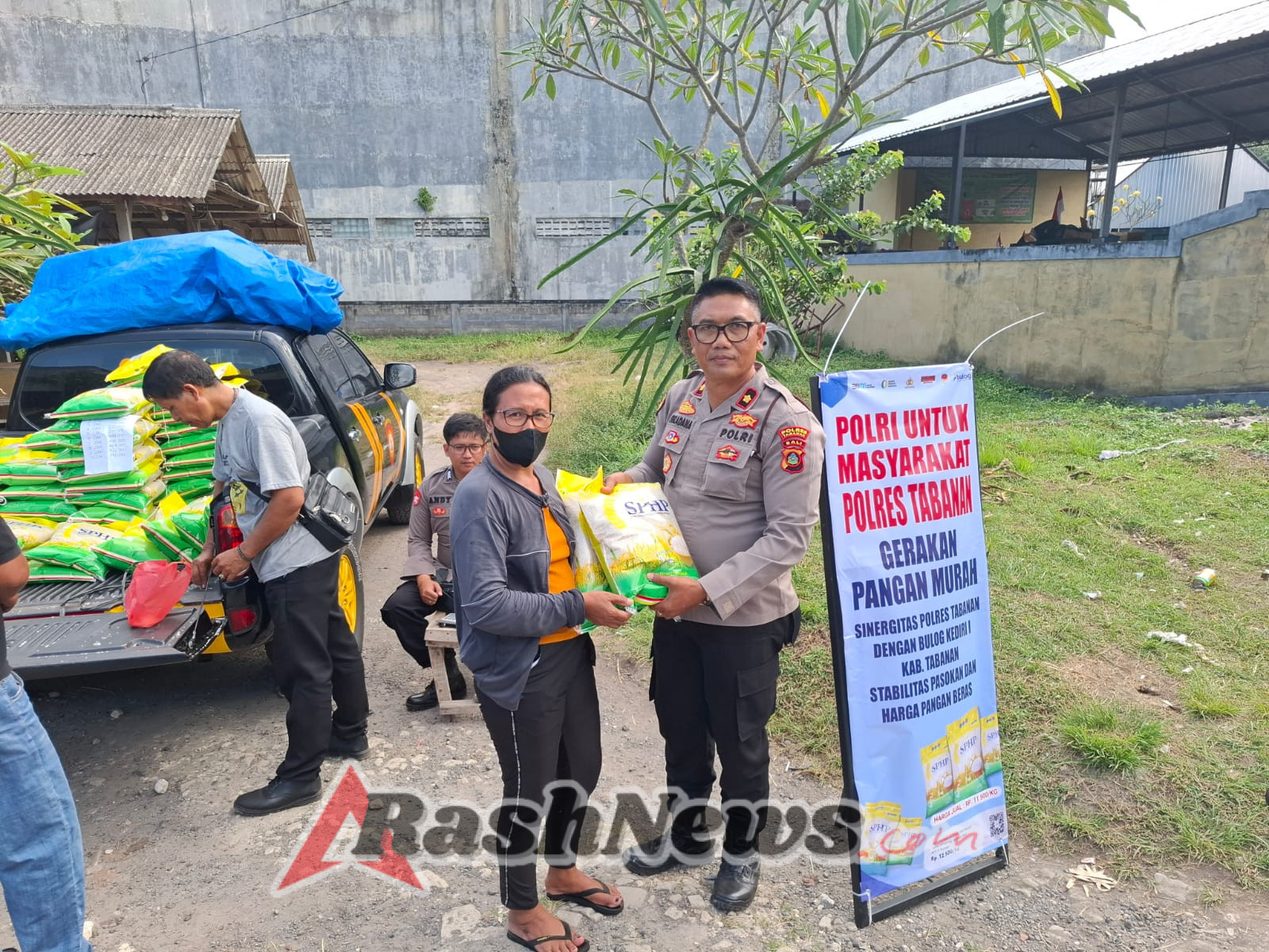 Polsek Kediri Gencarkan Gerakan Pangan Murah Penjualan Beras SPHP