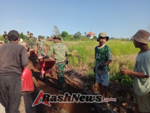 Warga Antusias, Dansatgas TMMD Tegaskan Komitmen Bangun Desa Bersama