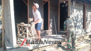 Warga dan Perbekel Desa Batuan Bersatu, Rumah Tukang Sampah Kini Layak Huni Berkat TMMD