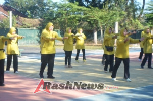 Solidaritas dan Sehat, Persit Gelar Olahraga Bersama