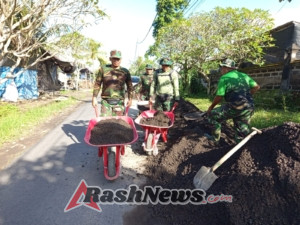 Hari ke-10 TMMD, Dansatgas Apresiasi Semangat Gotong Royong Warga Desa Batuan
