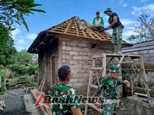 Kebersamaan Warga Banjar Jeleka Jadi Contoh Nyata Manunggalnya TNI dan Rakyat