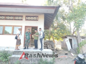 Babinsa jajaran Kodim 1623/Karangasem dampingi SPPI tinjau lokasi untuk pembangunan dapur sehat. 