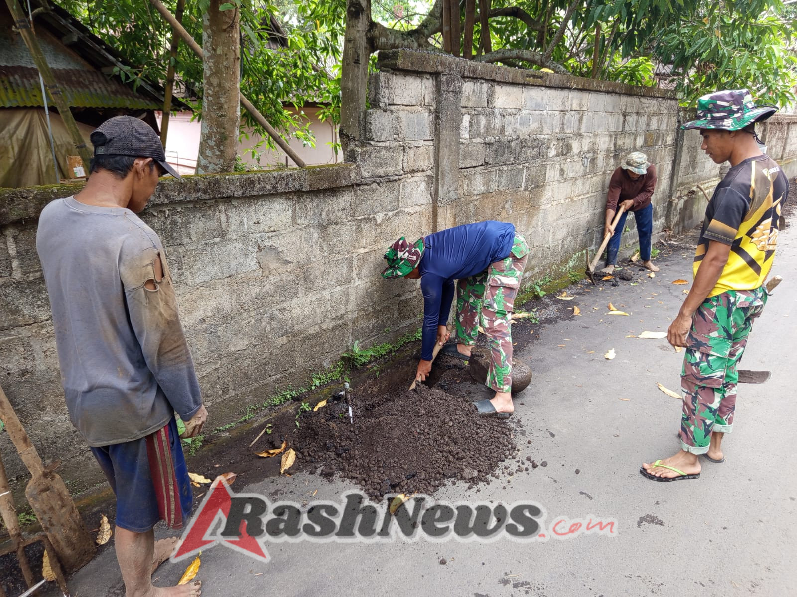 TMMD Gianyar Jawab Kebutuhan Dasar Warga Lewat Pipanisasi Air Bersih