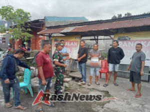 Komsos dan Pamwil Babinsa Koramil 1602-01/Ende Berjalan Aman di Kelurahan Rewarangga Selatan