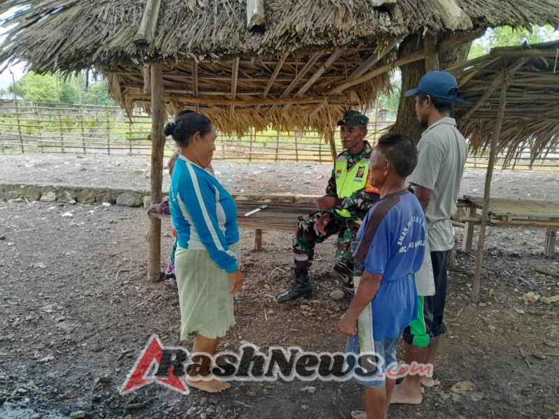 Pererat Tali Silaturahmi, Babinsa Koramil 1618-06/Bian Gelar Komsos Bersama Warga