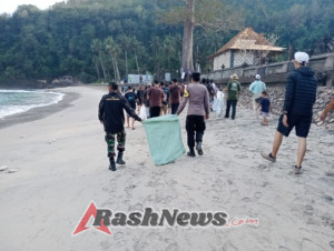Jaga Kebersihan Dan Kelestarian Alam, Koramil Nusa Penida Sukseskan Clean Up Campaign
