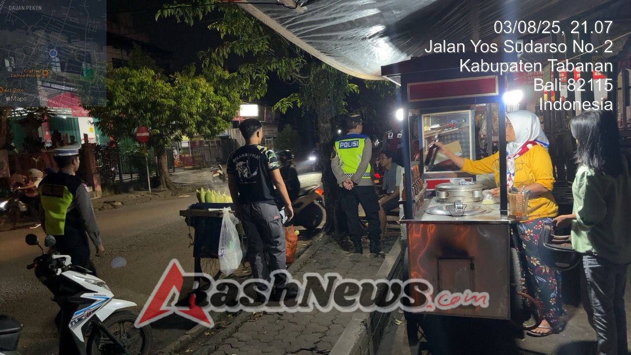 Blue Light Patrol Polres Tabanan Sasar Titik Keramaian, Cegah Gangguan Kamtibmas dan Curanmor