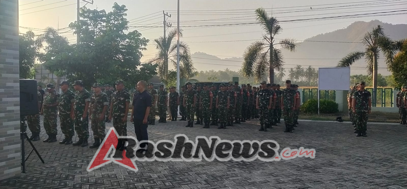 Apel Gabungan TNI-Polri di KSB, Dandim 1628 Serukan Kesiapan Maksimal Sambut Hari Kemerdekaan