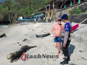 Sat Polairud Polres Karangasem Laksanakan Patroli Pesisir di Pantai Blue Lagoon, Padangbai