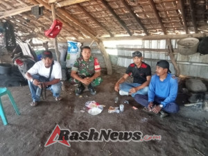 Koramil Poto Tano Terus Jalin Komunikasi dan Edukasi Warga Jaga Kondusifitas Wilayah