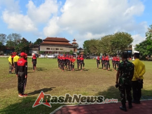 Pelatihan Paskibra Kecamatan Ubud, Danramil Tekankan Pembinaan Mental dan Karakter