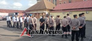 Sipropam Polres Karangasem Melaksanakan Pengawasan dan Absensi Ops Sikat Agung 2025