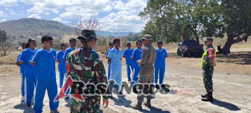 Tingkatkan Disiplin dan Patriotisme, Paskibra Bikomi Utara Dapat Pendampingan TNI-Polri