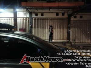 Subuh Aman dan Terkendali, Sat Samapta Polres Tabanan Gencarkan Patroli Jalan Kaki “Perintis Presisi