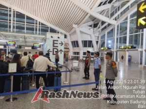 Pastikan Keamanan Wisatawan, Polres Kawasan Bandara Intensifkan Patroli Malam di Terminal Internasional