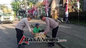 Kapolsek Mengwi Turun ke Pasar ; Dialog Kamtibman dan Kerja Bakti Bersama DKP