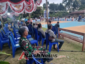 Babinsa Koramil 1602-01/Ende Hadir Jaga Ketertiban dalam Turnamen Bola Voli Imapare Cup