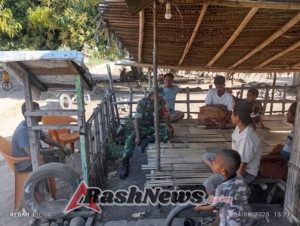 Babinsa Kodim 1602/Ende Pastikan Kondusifitas Desa Rangalaka Lewat Monitoring Langsung