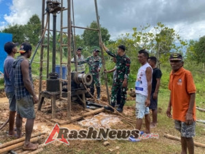 Satgas TMMD 125 Kodim Belu Atasi Permasalahan Masyarakat Akan Kebutuhan Air Bersih