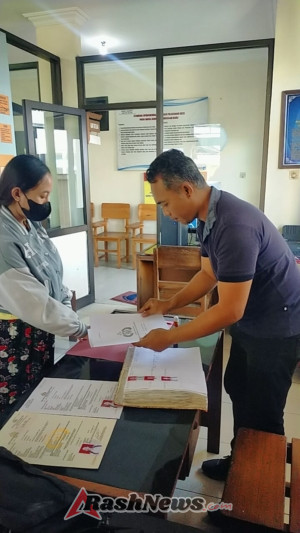 Unit Intelkam Polsek Seltim, Polres Tabanan memberikan pelayanan SKCK