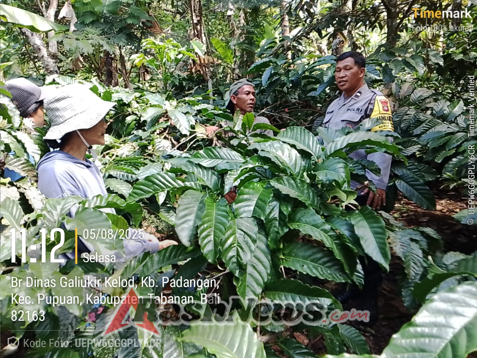Wujud Kepedulian Polri Kepada Masyarakat, Bhabinkamtibmas Sambangi Petani Kopi di Desa Kebon Padangan