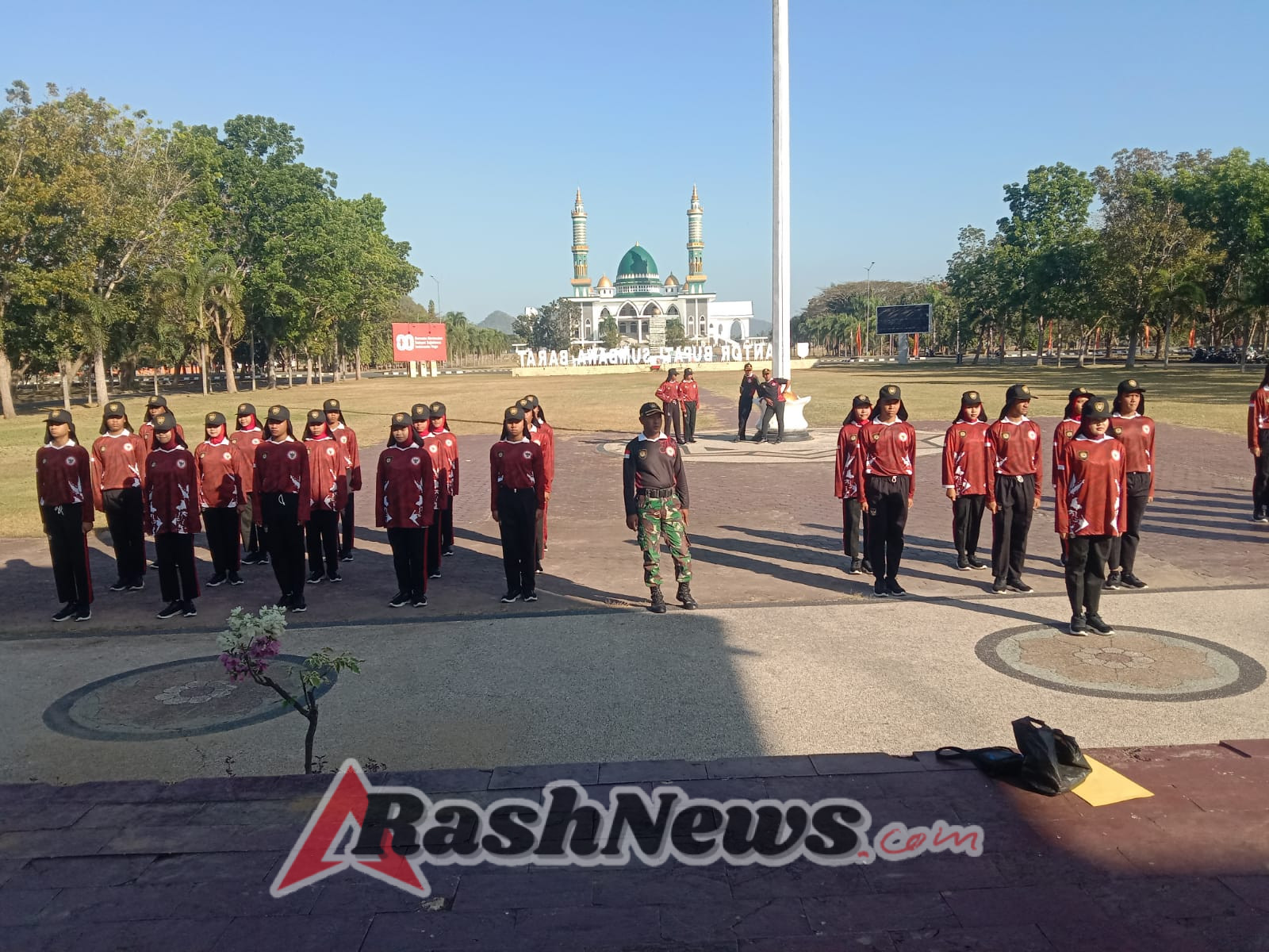 Kolaborasi TNI, Polri, dan PPI Latih Calon Paskibraka Kabupaten Sumbawa Barat