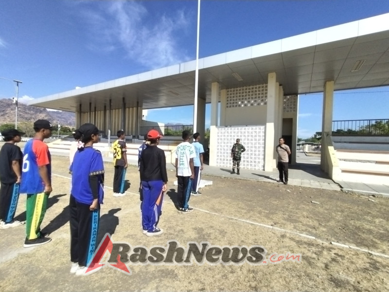 Latihan Calon Paskibra Insana Utara, Koramil dan Polsek Wini Tekankan Semangat dan Keamanan