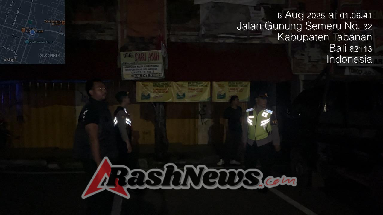 Tebar Rasa Aman di Jam Rawan, Polres Tabanan Gencarkan Patroli Biru Antisipasi 3C”