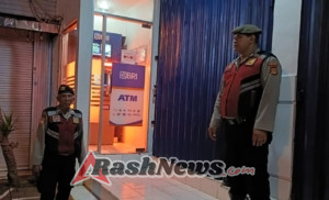 Jaga Keamanan Perbankan, Samapta Polsek Abiansemal Sambangi ATM BRI