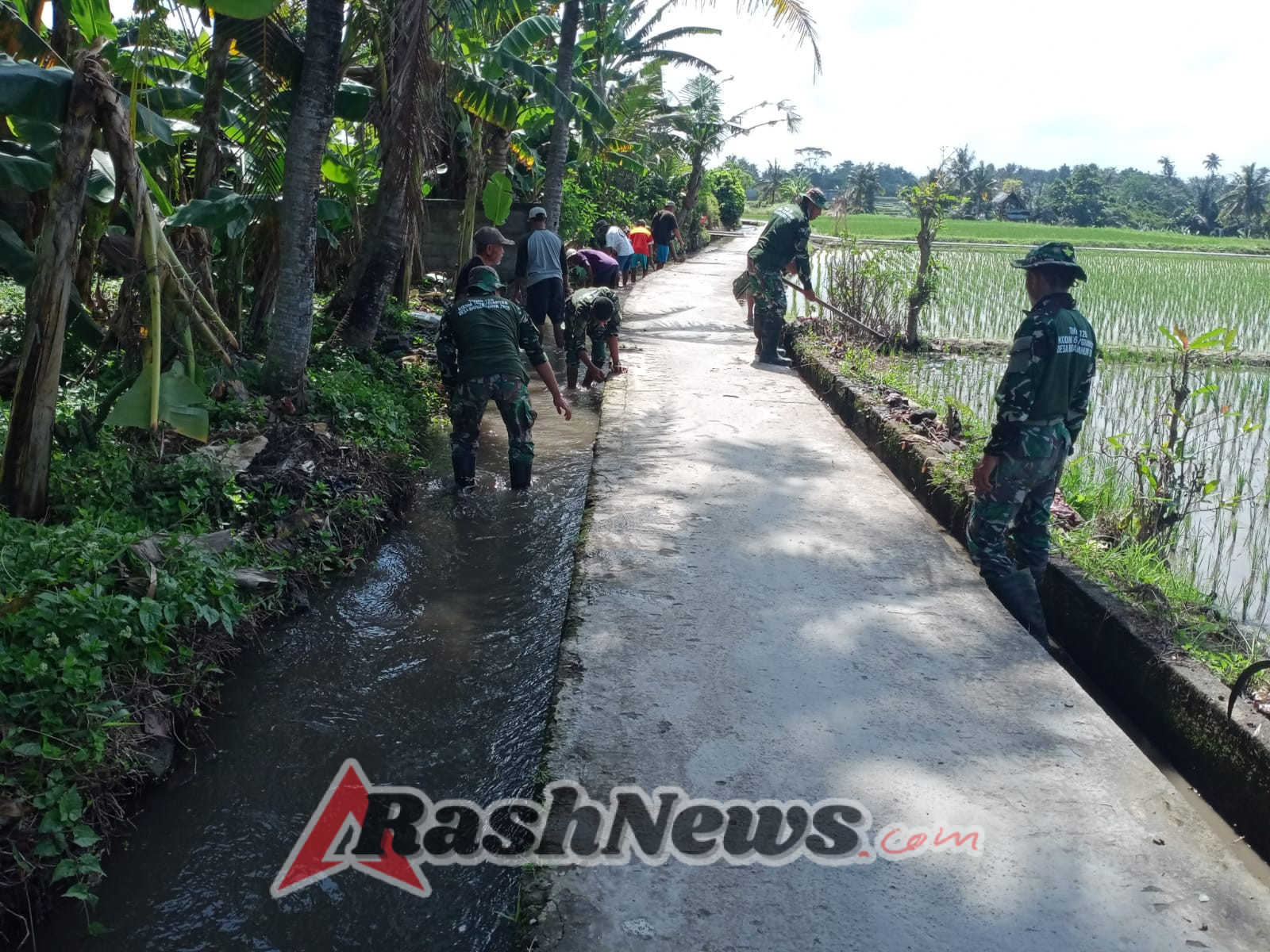 TMMD ke-125 Kodim Gianyar Fokus Pembersihan Subak, Dukung Ketahanan Pangan Desa