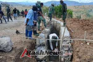 Pembangunan Jalan Baru Dusun Baukafena Desa Naekasa Capai 55 Persen