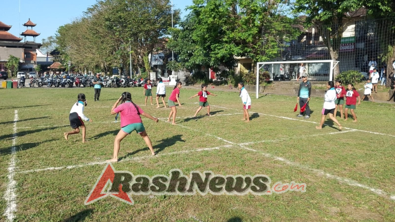 Lomba Olahraga Tradisional Antar SD se-Kecamatan Ubud Meriahkan HUT RI ke-80