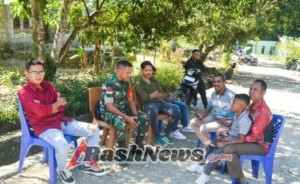 Babinsa Koramil 1618-04/Bisel Aktif Bina Warga Lewat Komsos di Kecamatan Insana Tengah