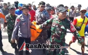 Babinsa dan Tim Gabungan Berhasil Temukan Korban Kapal Fast Boat yang Tenggelam
