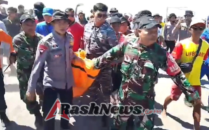 Babinsa dan Tim Gabungan Berhasil Temukan Korban Kapal Fast Boat yang Tenggelam