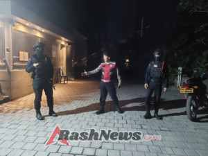 Jaga Kondusifitas Wilayah Unit Samapta Polsek Kuta Utara Bersama Anggota Brimob  Patroli  DI Jalan Bumbak.