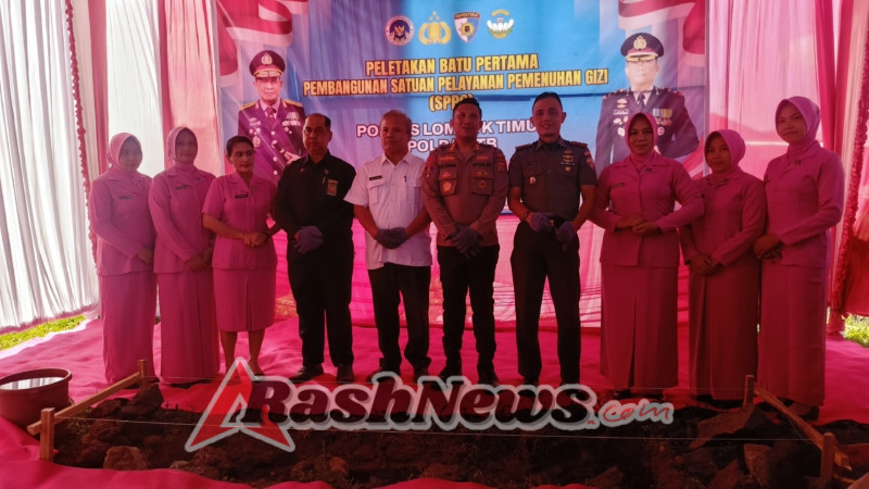 Program Makan Bergizi Gratis Dimulai, Gedung SPPG Dibangun di Polsek Masbagik