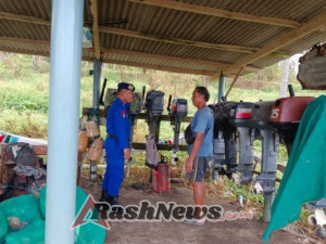 Personel Sat Polairud Polres Karangasem Laksanakan Patroli Harkamtibmas di Pesisir Pantai Yehkali