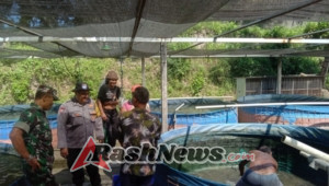 Sambang Ketahanan Pangan, Sinergi TNI-Polri di Desa Keramas Wujudkan Kemandirian Pangan Warga