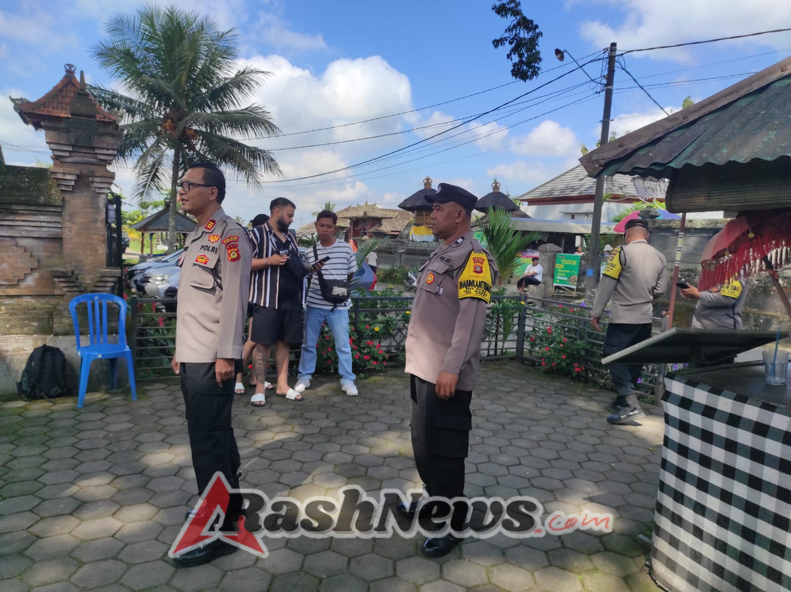 Cegah Adanya Gangguan Kamtibmas Kapolsek Marga Pimpin Anggota Patroli Kawasan Obyek Vital