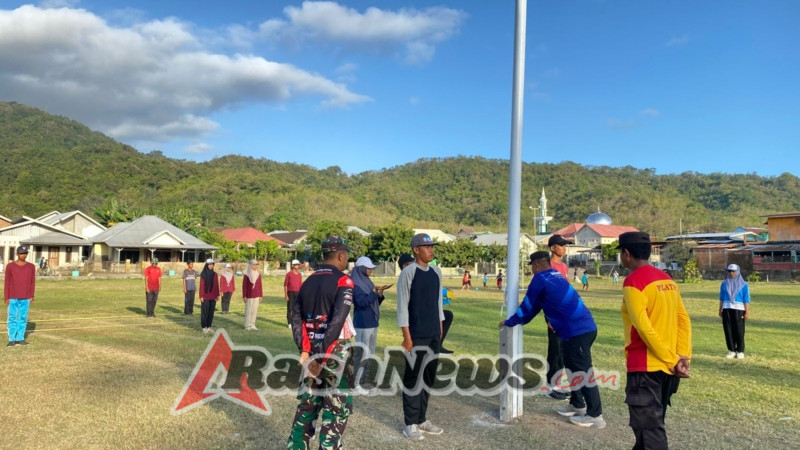 Semangat Nasionalisme: TNI Latih Paskibra Sekongkang Hadapi HUT RI ke-80