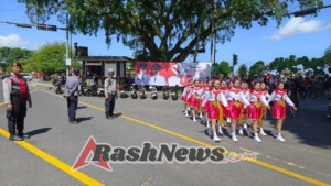 25 Tim SMP Putri Meriahkan Lomba Gerak Jalan Indah dan Kreasi di Gianyar, Kapolsek Pastikan Pengamanan Maksimal