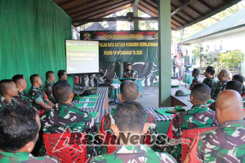 Pengumpulan Data Satkowil 2025 Kodim Tabanan,  Dandim Tekankan Ketepatan dan Akurasi Informasi