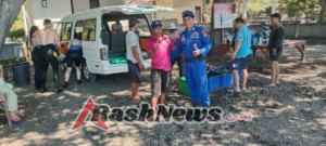 Personel Sat Polairud Polres Karangasem Laksanakan Patroli Pesisir dan Sambang Obyek Wisata Tirta Di Kecamatan Kubu