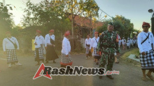 Sinergi TNI-Polri dan Pecalang Jaga Kekhidmatan Upacara Melasti di Desa Banyupoh