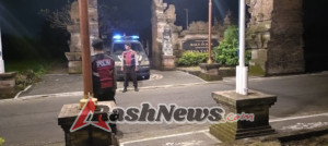 Strong Point Subuh Polsek Abiansemal Sasar Jalur Sepi, Antisipasi Aksi Kriminalitas